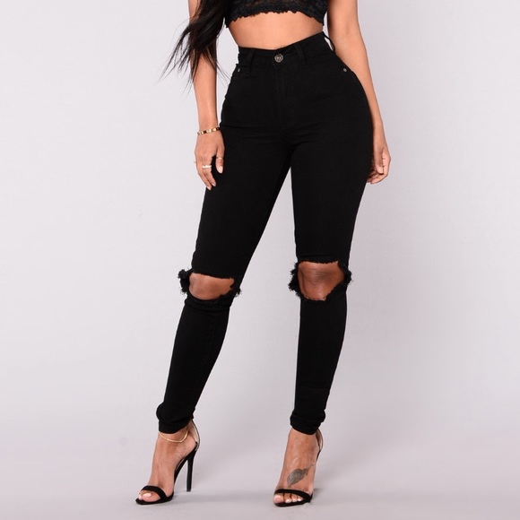 Fashion Nova High Rise Jeans - Picture 1 of 5